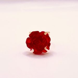 Anel Rosa Vermelha