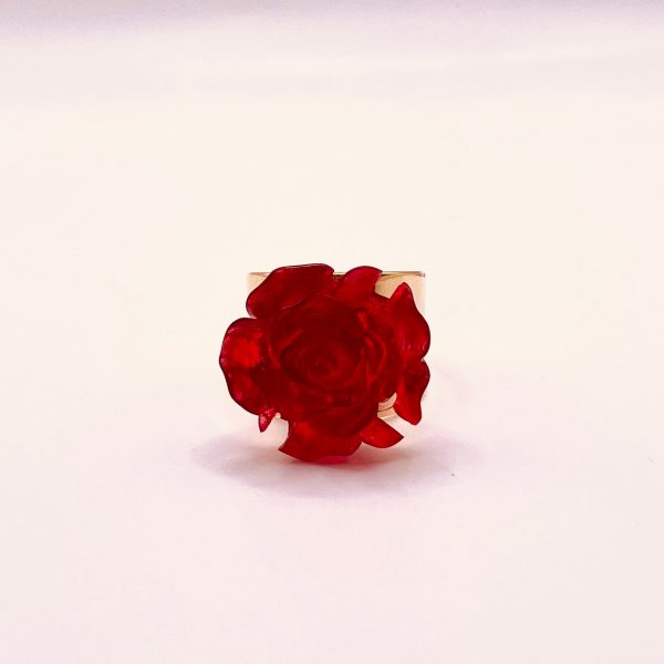 Anel Rosa Vermelha