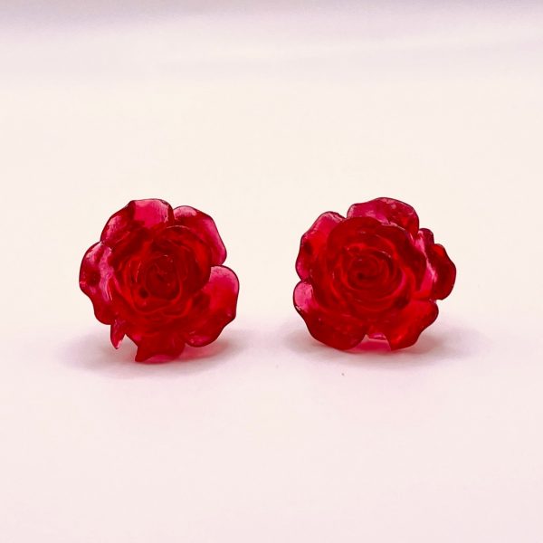 Brincos Rosa Vermelha - Image 2