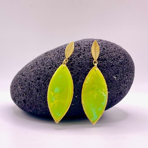 Brincos Verde Lima