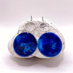 Brincos Azul Profundo